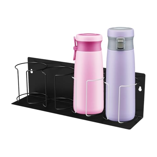 Portavasos Magnético - Estante Organizador De Bebidas Para Refrigerador, Soporte De Pared Con 4 Ranuras | De Solución De Almacenamiento De Bebidas Que Ahorra Espacio, Diseño Magnético Duradero