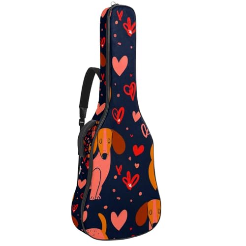 Housse pour guitare acoustique imperméable 42.9 pouces avec double poche