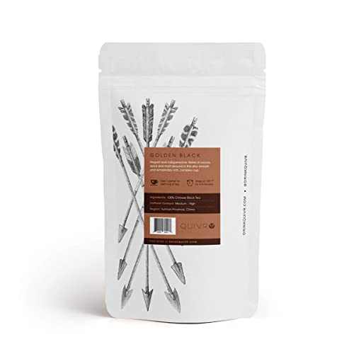 Quivr Golden Black Tea | 100% Natural, Premium, 24 Count Sachets, Vegan, Keto, Paleo #TOP3