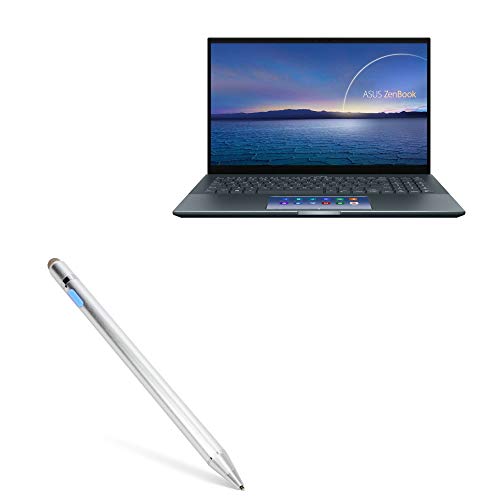 BoxWave Stylus Pen Compatible with ASUS ZenBook Pro 15 (UX535) (Stylus Pen AccuPoint Active Stylus, Electronic Stylus with Ultra Fine Tip - Metallic Silver