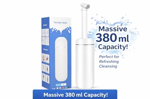 Image of Bebo Creations Portable Jet Spray for Toilet: Travel Essentials for Men & Women - Bidet Spray Gun, Portable Bidet, Hostel Essentials, Toilet Seat Sanitizer, Useful Gadgets for Home & Hygiene
