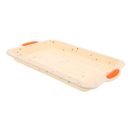 OSALADI Silicone Square Baking Dish for Family Baking Non-stick Brownie Flexible Bakeware for Easy Release Creative Treats High Temperature for Daily Use