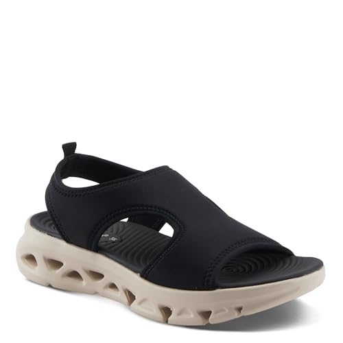 Flexus Women's GUZMAN Ankle Strap Sandals – Lycra Slip-On with Cushioned Footbed and Sporty EVA Outsole2