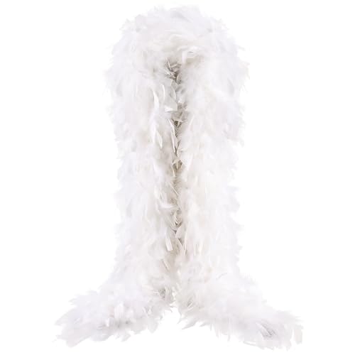 THARAHT Chandelle Feather Boa 19 Color-38g/55g100g 2Yard Dancing Wedding Party Halloween Costume Decoration Feathers boa