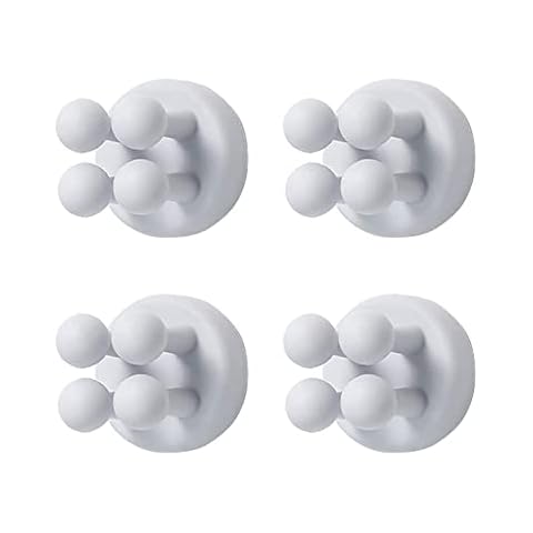 Multifunctional wall mounted silicone storage bracket, wet-free non-marking, strong adhesive hook, four-legged clip, soft silicone storage shelf Cover