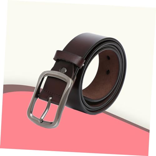 Men Retro Cowhide Leather Belt with Pin Buckle Strap for Jeans and Pants Minimalist Design for Casual Wear2