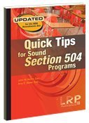 Paperback Quick Tips for Sound Section 504 Programs Book