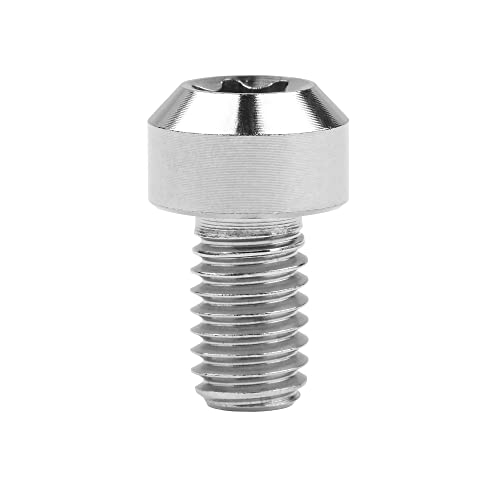 Image of Titanium Torx Square Head M6 x 10 15 20 25 30 35 40 45 50 60 65 70 80mm Screw Pack of 5 (Normal Titanium, M6x10mm)
