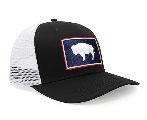 Image of International Tie State Hat for Men and Women, Adjustable Snapback Trucker Baseball Cap with Embroidered Patch