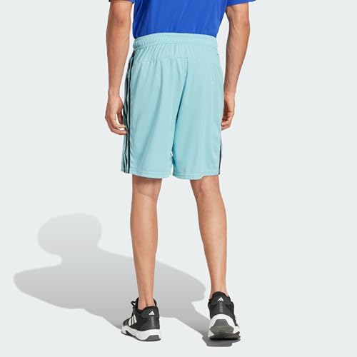 Image of adidas Tr-ES PIQ 3Sho Men Blue Training Shorts Size -