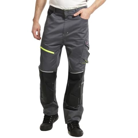 Lee Cooper Men's Hi-Vis Cargo Work Trousers Cover