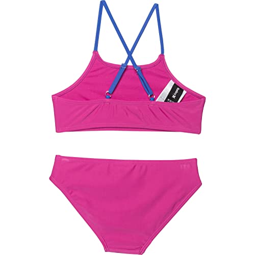 Hurley Big Girls Printed Bikini Top and Bottom 2 Piece Set (X-Large, A_F(NP2422-A9X)/W)2