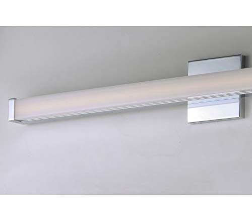 Image of Maxim Lighting Spec Bath Vanity Light | Polished Chrome Aluminum Finish | Contemporary Indoor Light Fixture | Ideal for Bathrooms & Powder Rooms | Dimmable | Home Decor Light Fixture | 52004PC
