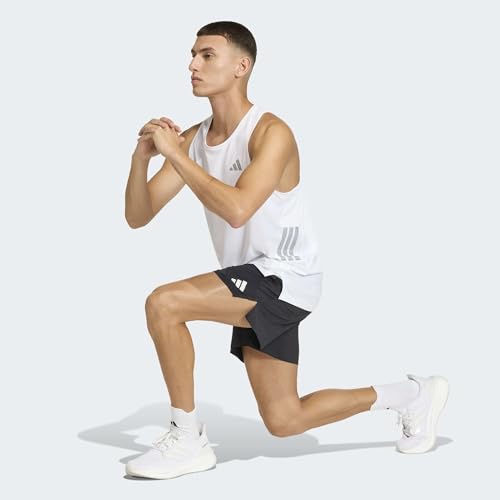 adidas Herren Adi365 Running Climacool Iconic Tank Shirt, White, S – Ansicht 4