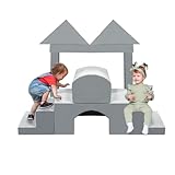 【Entdecken, Klettern und Gestalten】 Dieses 10-teilige Plüschspielzeug-Set für drinnen enthält eine Rutsche, eine Rampe und einen Tunnel – perfekt zum Klettern, Krabbeln, Rutschen und Stapeln. Es fördert fantasievolles Spielen, während Ihre Familie drinnen auf Entdeckungsreise geht und dabei Motorik, Koordination und Sinnesentwicklung fördert.