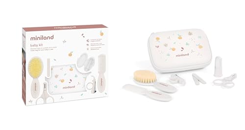 Miniland Neceser para Bebé, Juego de Cortaúñas para Bebe, Juego de Pedicura, Kit de Aseo, Todo en Uno, Bonito Diseño, Fácil Transporte | Babykit Valencia