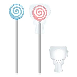 Y-Kelin Tongreiniger voor kinderen, lollyvorm, tongreiniger voor peuters, roze, hemelsblauw, 2 stuks