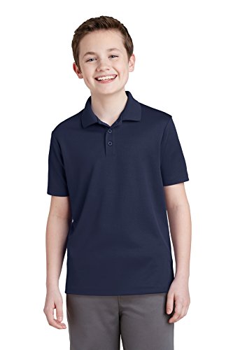 SPORT-TEK Youth PosiCharge RacerMesh Polo. YST640 True Navy