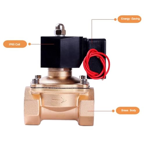 Électrovanne NBR-SEAL-110VAC-CLOSED en laiton normalement fermée 12V 220V