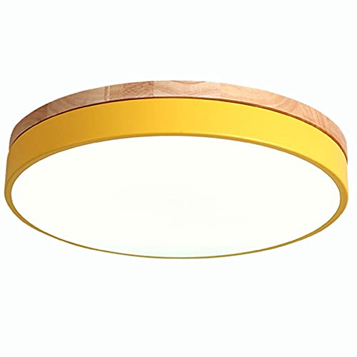 Plafonnier LED moderne rond pour salon avec éclairage 3 couleurs réglables JCAKES