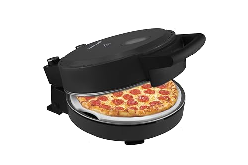 Bestron Four à pizza, pour des pizzas croustillantes en 5-10 minutes, four à pizza électrique avec une temperature de 320°C, y compris réfractaire pierre...
