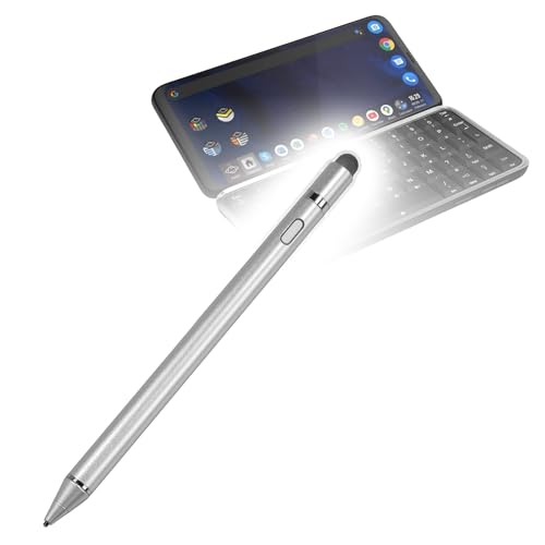 BoxWave Stylus Pen Compatible with Planet Computers Astro Slide - AccuPoint Active Stylus, Electronic Stylus with Ultra Fine Tip - Metallic Silver