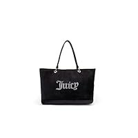Juicy Couture - Bolso shopper de poliéster para mujer, Negro , Talla única