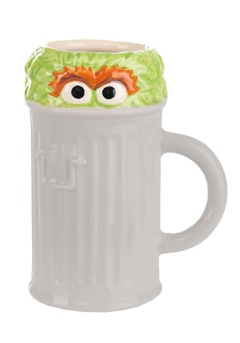 Fun Costumes Sesame Street Molded Oscar The Grouch Trash Can Mug | Sesame Street Accessories Standard