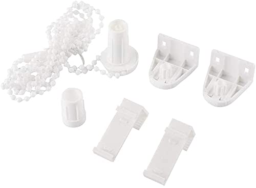 Eastbuy Roller Blind Fittings - 17mm Roller Blind Shade Clutch Bracket Side Pulley Chain Repair Fitting Kit Bead Chain Roller Blind Curtain Fitting Brackets Set for Window Treatments