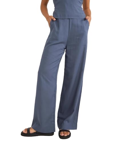 RHYTHM Women's Stevie Wide Leg Pants - Stylish, Casual High Waist Pants