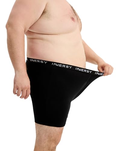 INNERSY Men's Big and Tall Boxer Briefs Cotton Stretch Moisture Wicking Underwear 5-Pack - Image 5