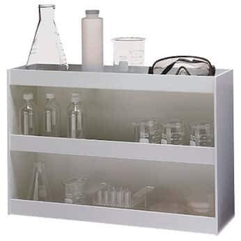 Cole-Parmer Triple Shelf Benchtop Workstation 24, White Laboratory Storage Rack