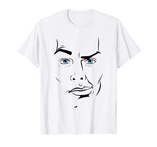 Man Face Expression Cartoon Meme Funny Novelty Lover Gift Maglietta