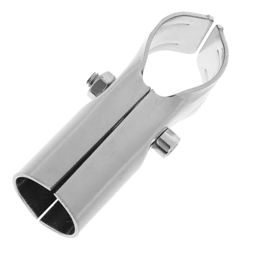 Holibanna Adecuado Abrazadera inoxidable piezas de invernadero fijación clips secundario Conector de tubo de jardín Adaptador de tubo de invernadero conector de tubería Silver