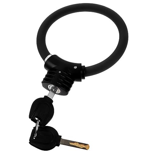 BRIGHTFUFU Lock Theft Portable Cycling Lock Ring Shaped Cable Lock with High Security Features Durable Wrapper for Mountain Bikes Motorcycles and More
