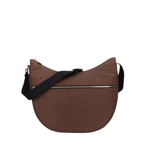 Sac Luna Bag Medium en nylon recyclé châtaigne et noir