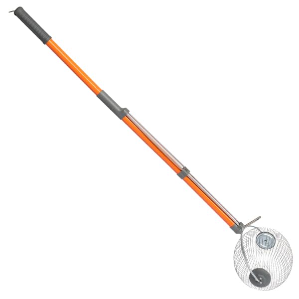Adjustable Nut Gatherer Roller 41-55 Stainless Steel Nut Picker Upper Effortless Acorn Walnut Pecan Collector & Golf Ball Picker Upper