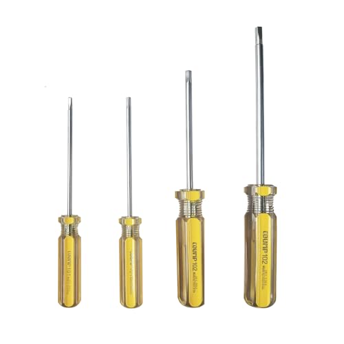 Square Head Screwdriver Set4 Pack in the Following Sizes:SQ0 SQ1 SQ2 SQ3Magnetic Screwdriver for Home Repair and DIY Projects .Yellow