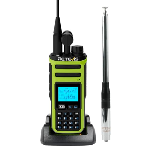 Retevis A3 Two Way Radio, Quad-Band Ham Radio, AM/SSB/FM/AIR Modes, Dual Channel, 2500mAh, Power Adjustable Walkie Talkie for Hunting, Traveler, Camping (1Pcs)