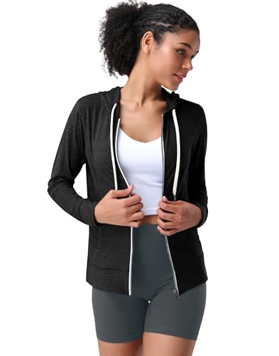 Pioneer Camp Women's Full Zip Up Workout Hoodie Soft Lightweight Hooded Sweatshirts Sweat Jacket Athletic Gym Yoga Casual3