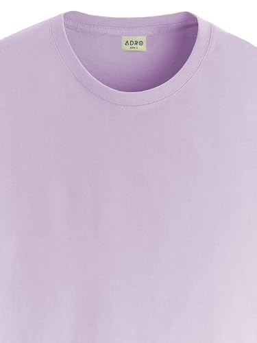 Image of ADRO Men's Cotton Regular Fit Combo Plain Solid T-Shirt Pack of 2