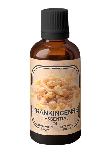 Image of Heilen Biopharm Food Grade Edible Frankincense Essential Oil - 50 mL Bottle Pack of 1, For Health Hairs & Skin Care Aromatherapy