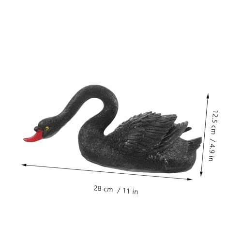 Statue d'extérieur décorative en plastique noir figurine flottante haut de gamme pour grand bassin - 3