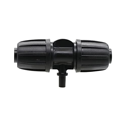 Garden Plumbing 20 Pieces of 1/2" Hose to 4/7mm Hose Interface Locking T-Shaped Four-Way Connector Garden Irrigation Water Pipe 