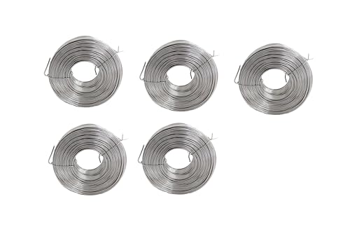 Image of Zeluga 23-264-5PK 5 Pack 360ft. 16 Gauge Reinforcement Coil Stainless Steel Tie Wire