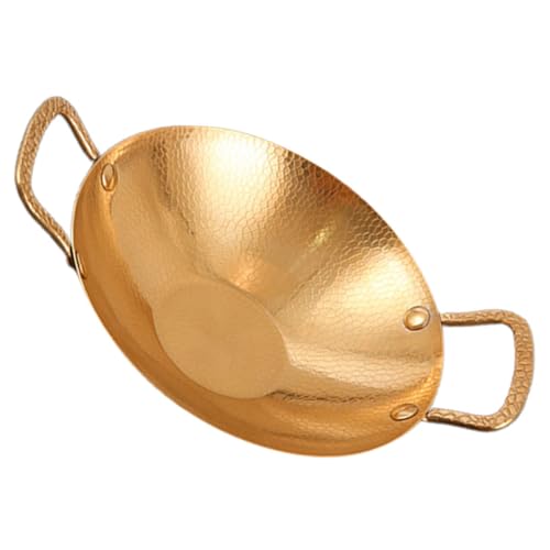 Wok pequeño de acero inoxidable Garneck para cocina