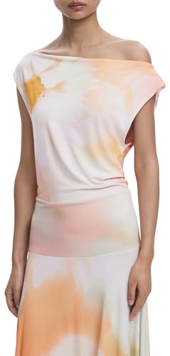 Robe décontractée Desigual 25wwvkx5 en maille douce imprimée originale et colorée