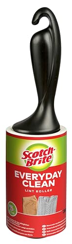 Scotch-Brite Rodillo Quitapelusas de uso Diario Everyday Clean - 1 Rollo de 56 Hojas - Funciona Muy Bien en Pelo de Mascotas, Ropa, Muebles y más