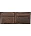 Lucky Brand Mens Double Stitched Leather Bifold Wallet | ID Window | Card Slots | Billfold Design | Genuine Leather | Organization | Durable | Stylish - Brown