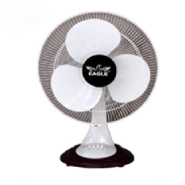 EAGLE ALERIO Table Fan - Powerful Airflow, Full Range of Adjustable Speed, Quality and Durable, Blue Color - with 1 Years Warranty